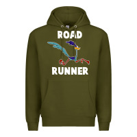 Army Green Road Runner Premium Hoodie - linhVisuals
