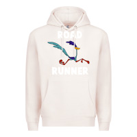 Pale Pink Road Runner Premium Hoodie - linhVisuals