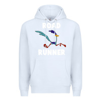 White Road Runner Premium Hoodie - linhVisuals