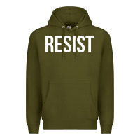 Army Green resist Premium Hoodie - linhVisuals