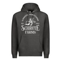 Charcoal Heather schrute farms Premium Hoodie - linhVisuals