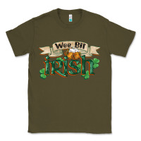 Army Green wee bit irish st patricks day Classic Tee - FaDigitalArtStudio