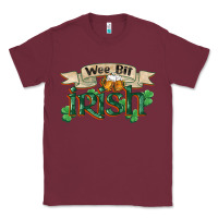 Burgundy wee bit irish st patricks day Classic Tee - FaDigitalArtStudio