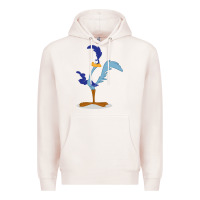 Pale Pink Road Runner Beep Premium Hoodie - linhVisuals