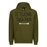 Army Green anatomy Premium Hoodie - linhVisuals