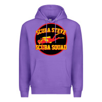 Purple scuba steve Premium Hoodie - linhVisuals