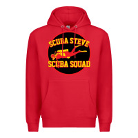 Red scuba steve Premium Hoodie - linhVisuals