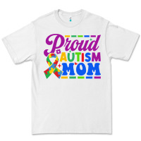 White Proud Autism Mom Premium Tee - CowhideDigitalArt
