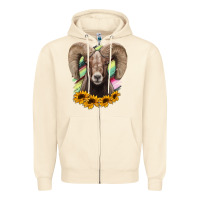 Sandshell Bighorn Sheep Zipper Hoodie - RanaPortraitStore