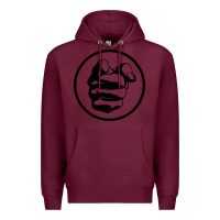 Burgundy cool-grand-funk-railroad-pointing-finger-merch Premium Hoodie - linhVisuals