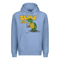 Colony Blue slow but mellow crazy Premium Hoodie - linhVisuals
