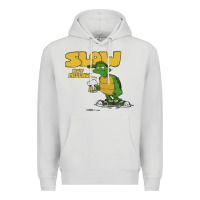 Dove Grey slow but mellow crazy Premium Hoodie - linhVisuals