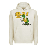 Oatmeal Heather slow but mellow crazy Premium Hoodie - linhVisuals