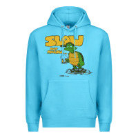 Ocean Blue slow but mellow crazy Premium Hoodie - linhVisuals