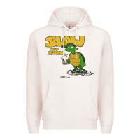Pale Pink slow but mellow crazy Premium Hoodie - linhVisuals