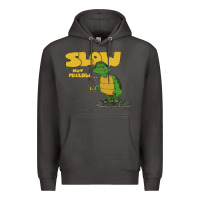 Smoke slow but mellow crazy Premium Hoodie - linhVisuals
