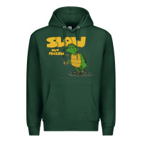 Sports Green slow but mellow crazy Premium Hoodie - linhVisuals