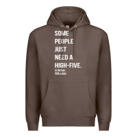 Coffee some people need a high five Premium Hoodie - linhVisuals