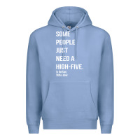 Colony Blue some people need a high five Premium Hoodie - linhVisuals