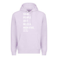 Lilac some people need a high five Premium Hoodie - linhVisuals