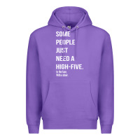 Purple some people need a high five Premium Hoodie - linhVisuals
