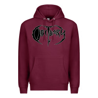 Burgundy obituary best of metal Premium Hoodie - linhVisuals