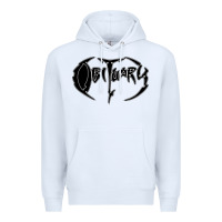 White obituary best of metal Premium Hoodie - linhVisuals
