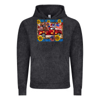 4th Of July Truck Cow Mousepad Vintage Hoodie | Teevron