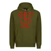 Army Green sriracha sauce Premium Hoodie - linhVisuals