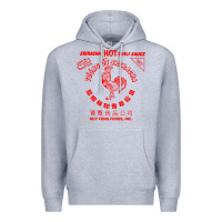 Heather Grey sriracha sauce Premium Hoodie - linhVisuals