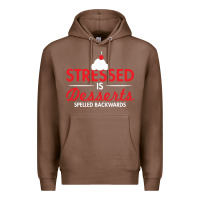 Chestnut stressed is desserts spelled backwards Premium Hoodie - linhVisuals