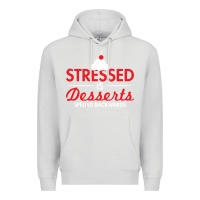 Dove Grey stressed is desserts spelled backwards Premium Hoodie - linhVisuals