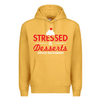 Mustard stressed is desserts spelled backwards Premium Hoodie - linhVisuals