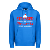 True Royal stressed is desserts spelled backwards Premium Hoodie - linhVisuals
