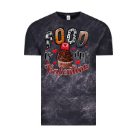 Cloud Black Food İs My Valentine Vintage Tee - SublimationCraftShop