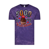 Cloud Purple Food İs My Valentine Vintage Tee - SublimationCraftShop