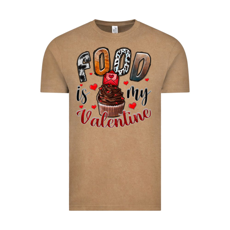 Food İs My Valentine Vintage Tee by SublimationCraftShop | Teevron