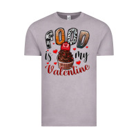 Vintage Zinc Food İs My Valentine Vintage Tee - SublimationCraftShop