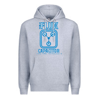 Heather Grey the flux capacitor Premium Hoodie - linhVisuals