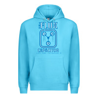 Ocean Blue the flux capacitor Premium Hoodie - linhVisuals