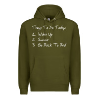 Army Green things to do today Premium Hoodie - linhVisuals