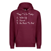 Burgundy things to do today Premium Hoodie - linhVisuals