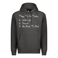 Charcoal Heather things to do today Premium Hoodie - linhVisuals