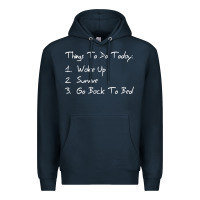 Navy things to do today Premium Hoodie - linhVisuals
