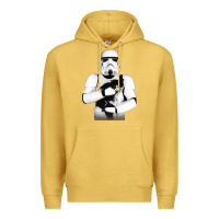 Antique Gold stormtrooper cat Premium Hoodie - linhVisuals