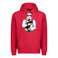 Cardinal stormtrooper cat Premium Hoodie - linhVisuals