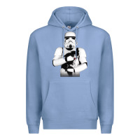 Colony Blue stormtrooper cat Premium Hoodie - linhVisuals