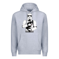 Heather Grey stormtrooper cat Premium Hoodie - linhVisuals