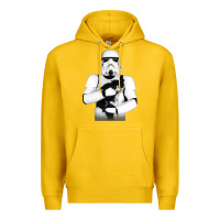 Lemon stormtrooper cat Premium Hoodie - linhVisuals