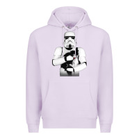 Lilac stormtrooper cat Premium Hoodie - linhVisuals